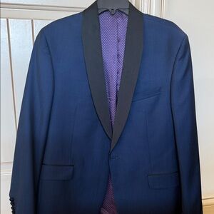 Ted Baker Midnight Blue Tuxedo with Black Lapel